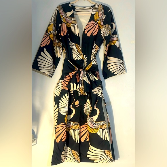 Cynthia cazort collins maxi wrap dress S / M - Picture 1 of 8